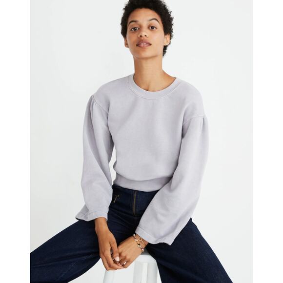 MADEWELL x Karen Walker® Garment-Dyed Sweatshirt Purple Size XS - Picture 1 of 13